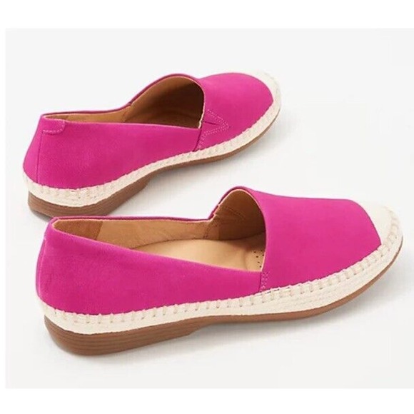 New Dansko Womens Leather Lesley Espadrille Slip-Ons Fuchsia Pink EU 39 US 8.5-9 - Picture 2 of 8